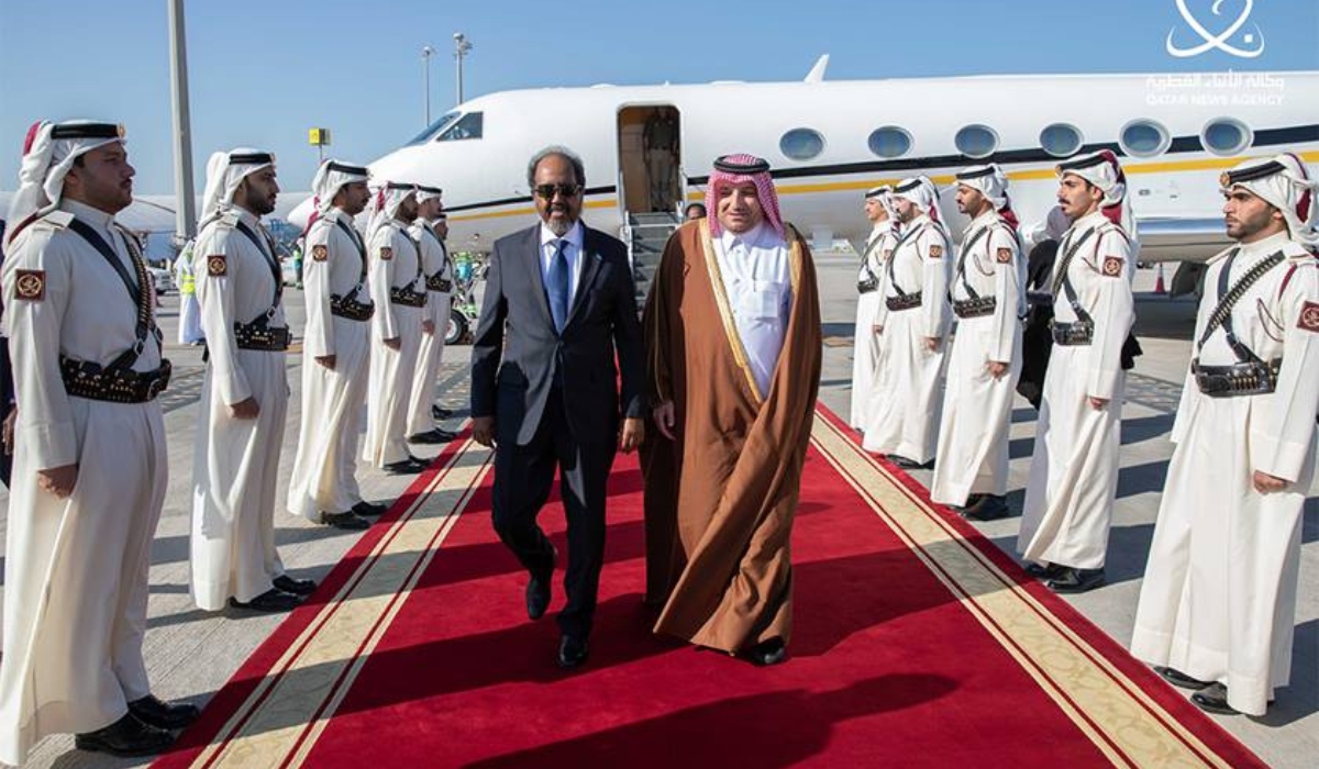 Somali President Arrives in Doha